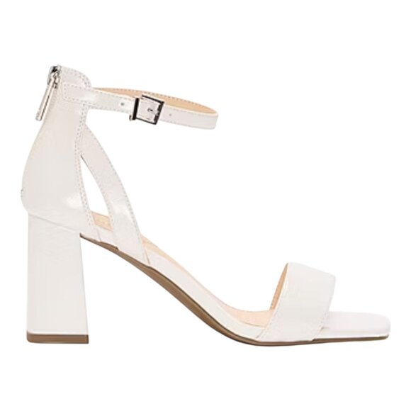 Liz Claiborne Harnie Cream Open Toe Block Heel Sandal 6 - Picture 1 of 9